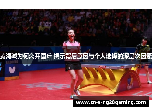 黄海诚为何离开国乒 揭示背后原因与个人选择的深层次因素